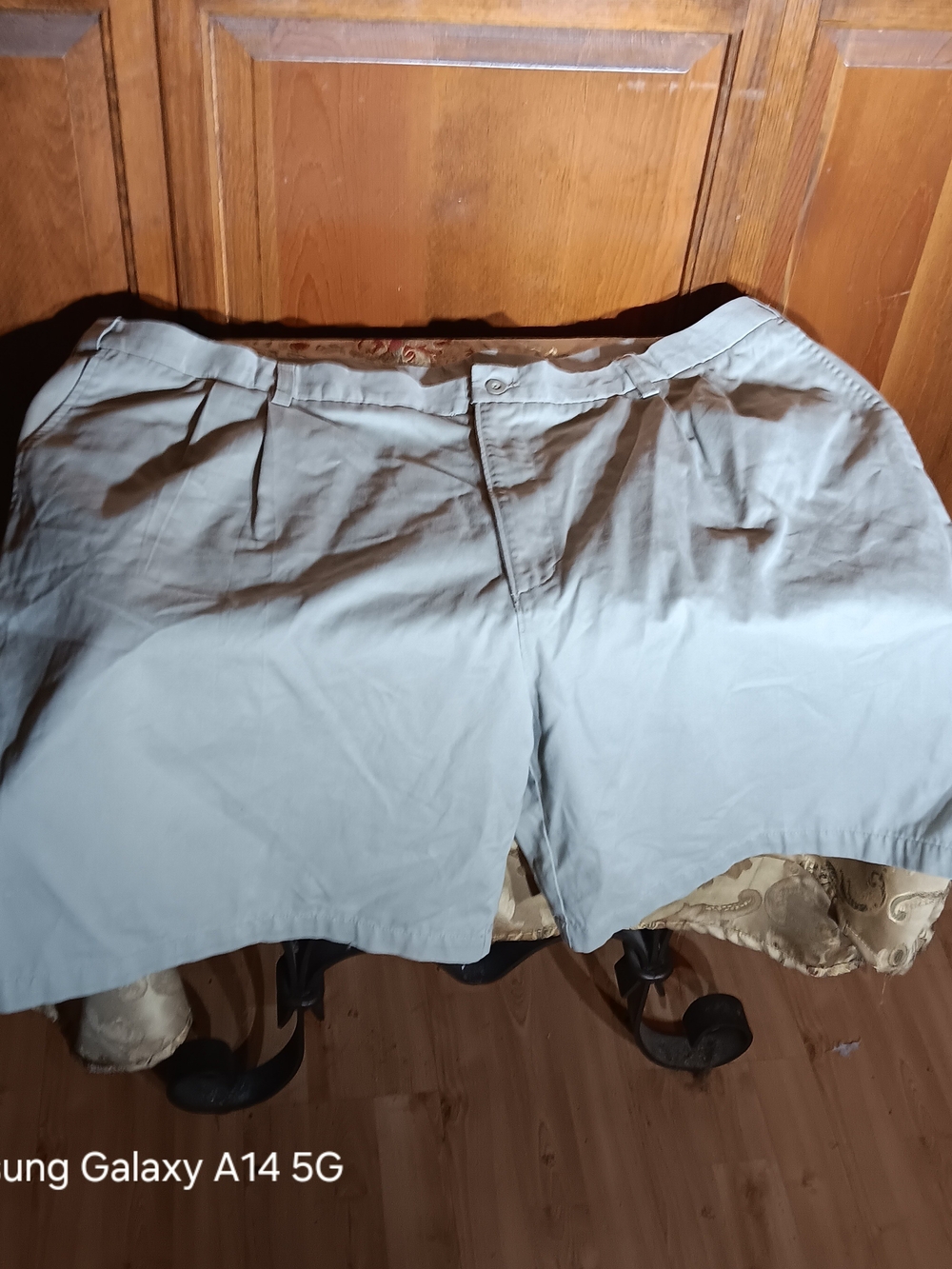 Puritan Beige Bermuda Shorts with Front Pleats
